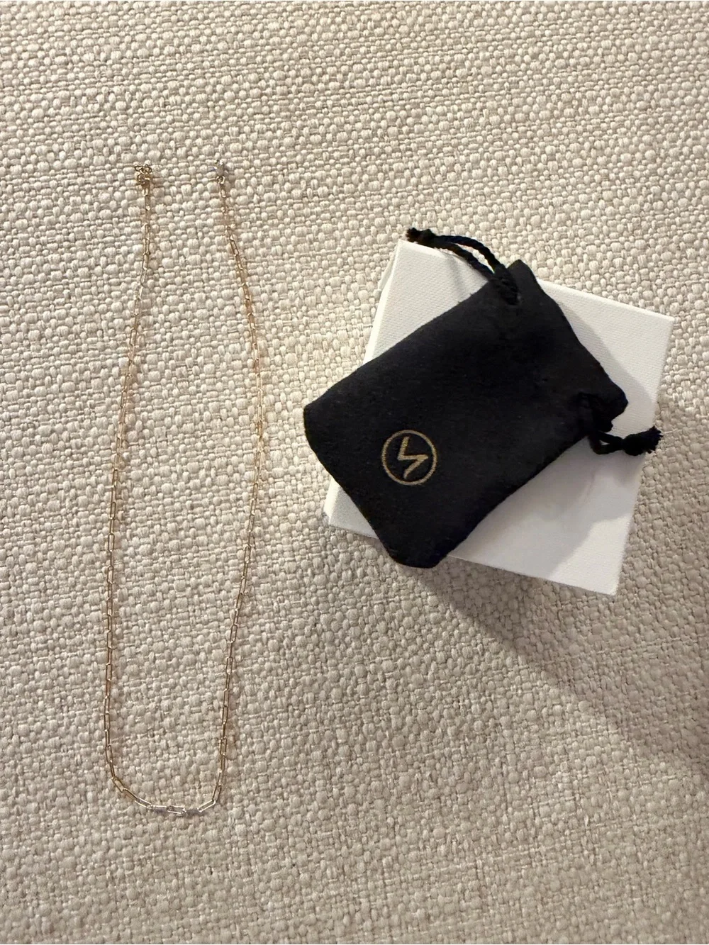 10k Mejuri Gold Paperclip Link Necklace